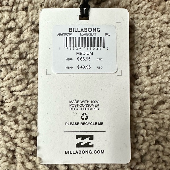 Billabong Loafer Butt button up NWT - Picture 4 of 5